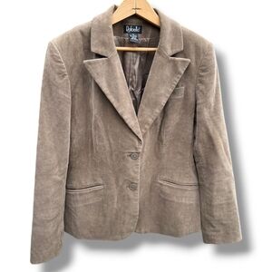 Rafaella Women's Corduroy Tan Blazer/Jacket Academia Preppy | Size 10